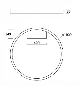 Накладной светильник Maytoni Rim MOD058CL-L65W4K