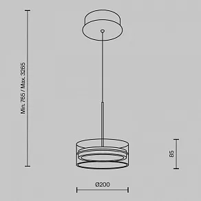 Подвесной светильник Maytoni Dress code MOD348PL-L14BBS3K