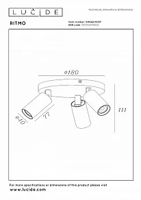 Спот Lucide Ritmo 09942/13/97