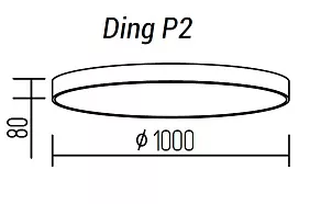 Накладной светильник TopDecor Ding Ding P2 12
