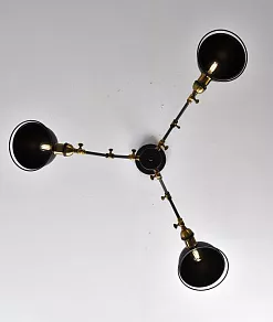 Люстра на штанге LUMINA DECO Valmonti LDP D015-3 BK