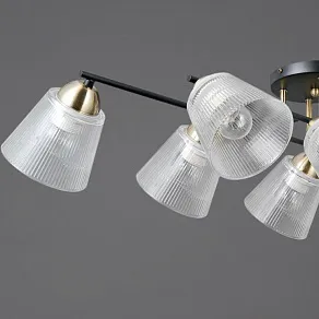 Люстра на штанге ILLUMICO IL0845 IL0845-8CSQ-25BKAB ELITE