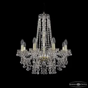 Подвесная люстра Bohemia Ivele Crystal 1409 1409/8/195/h-63 G