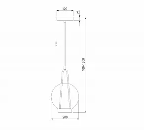 Подвесной светильник Eurosvet Frasco 50267/1 LED черный