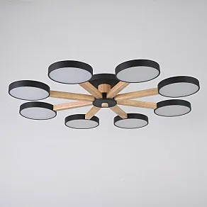 Люстра на штанге Imperiumloft TURNA Black TURNA01