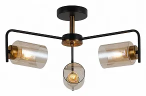 Люстра на штанге ILLUMICO  IL8248-3COU-79 BK GD