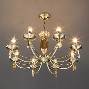 Подвесная люстра Eurosvet Volare 60087/8 античная бронза