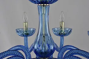 Подвесная люстра Bohemia Ivele Crystal Ivele Crystal 6 1311/10/300 G Aq/Aquamarine/M-1H