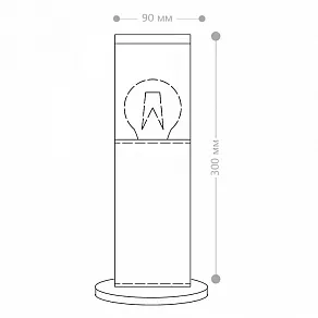 Наземный низкий светильник Feron DH1303 51332