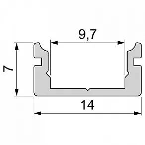 Профиль накладной Deko-Light AU-01-08 970004