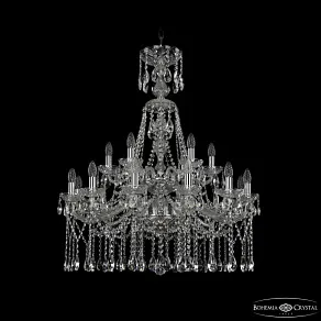 Подвесная люстра Bohemia Ivele Crystal 1413 1413/12+6/300/XL-96/2d Ni