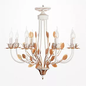 Подвесная люстра Eurosvet Flora 60023/8 белый с золотом