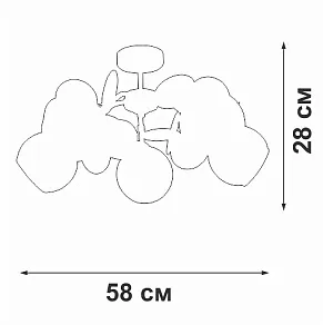 Люстра на штанге Vitaluce V2058 V2058-0/5PL