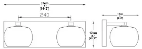 Бра Zumaline Crystal W0076-02A-B5FZ