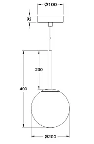 Подвесной светильник Maytoni Basic form MOD321PL-01G3