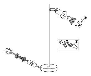 Настольная лампа офисная Globo Dante 57994-1T
