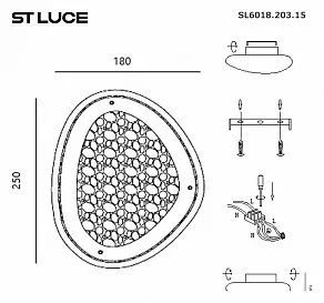 Накладной светильник ST-Luce Enigma SL6018.203.15