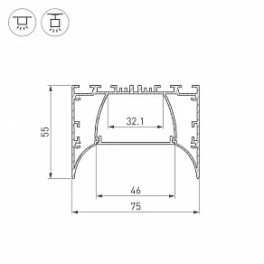 Профиль универсальный Arlight ARH-POWER 036355