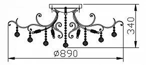Потолочная люстра Maytoni Frost DIA760-12-G