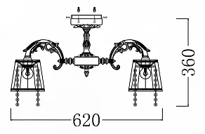 Люстра на штанге Maytoni Omela ARM020-05-W