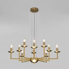 Подвесная люстра Eurosvet Cariso 60150/10 латунь
