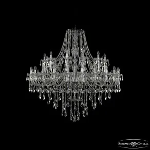 Подвесная люстра Bohemia Ivele Crystal 1415 1415/24+12/530 Ni