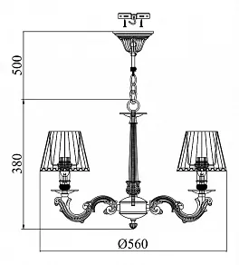 Подвесная люстра Maytoni Torrone ARM376-05-W