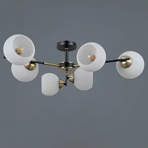 Люстра на штанге ILLUMICO LIBRA IL0469-6CSQ-24 BK AB LIBRA