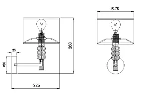 Бра Maytoni Lincoln MOD527WL-01N