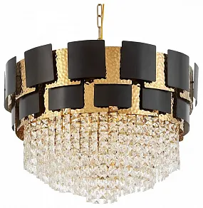 Подвесная люстра LUMINA DECO MOLINA LDP 7045-600 BK+GD