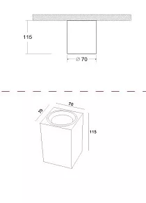 Накладной светильник Maytoni Focus C011CL-01W