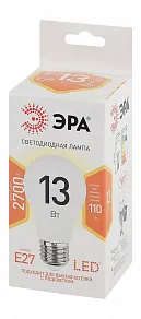 Лампа светодиодная Эра  E27 13Вт 2700K LED A60-13W-827-E27