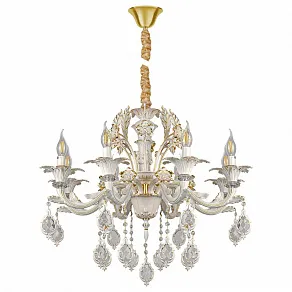 Подвесная люстра AM-Group CLEOPATRA CLEOPATRA SP8 WH+GL