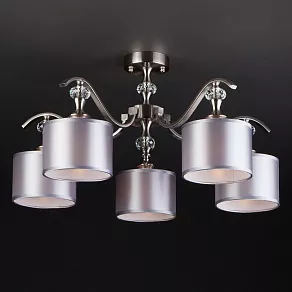 Люстра на штанге Eurosvet Ofelia 60070/5 сатин-никель