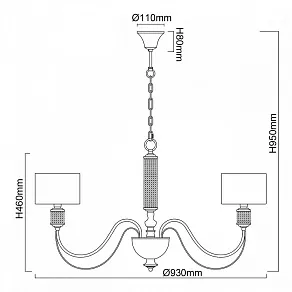 Подвесная люстра MW-Light Онтарио 5 692011308