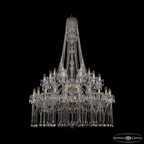 Подвесная люстра Bohemia Ivele Crystal 1413 1413/24+12+6/460/h-185/2d Ni