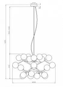 Подвесная люстра Maytoni Dallas MOD545PL-24G