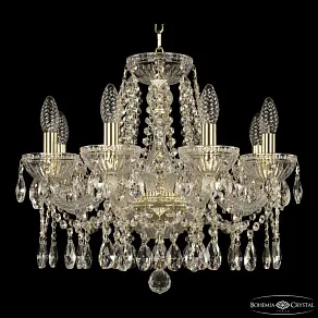 Подвесная люстра Bohemia Ivele Crystal 5413 5413/8/165 G Clear/M-1G