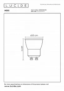 Лампа светодиодная Lucide  49093/04/30
