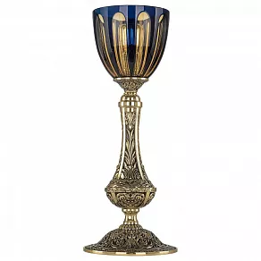 Настольная лампа декоративная Bohemia Ivele Crystal 7100 71100L/15 GB P1 Amber-Blue/H-1H