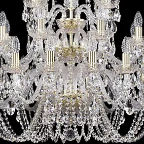 Подвесная люстра Bohemia Ivele Crystal 1402 1402/16+8+4/300/h-123/3d/G