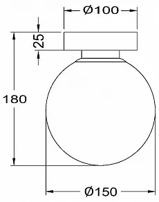 Накладной светильник Maytoni Basic form MOD321WL-01W