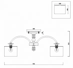 Люстра на штанге Freya Ksenia FR2539CL-06BS