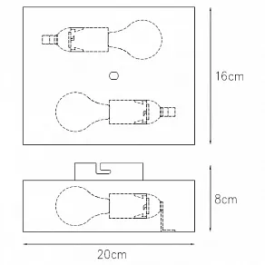 Накладной светильник Lucide Ovalis 12222/02/30