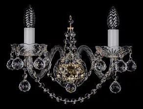 Бра Bohemia Ivele Crystal 1411 1411B/2/195/XL/G/Balls