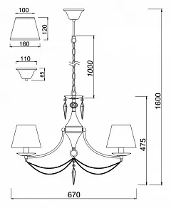 Подвесная люстра Freya Garcia FR2908-PL-05-BZ