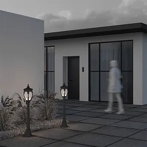 Наземный высокий светильник Maytoni Fleur O414FL-01BZ1