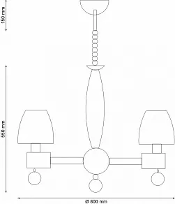 Подвесная люстра Lucia Tucci Lucia Tucci Natura 088.8