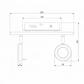 Бра Eurosvet Wheel 20001/2 алюминий 10W