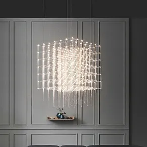 Подвесная люстра O-LUCE Cosmic Glass ячейка 15*15 см 1094011-0